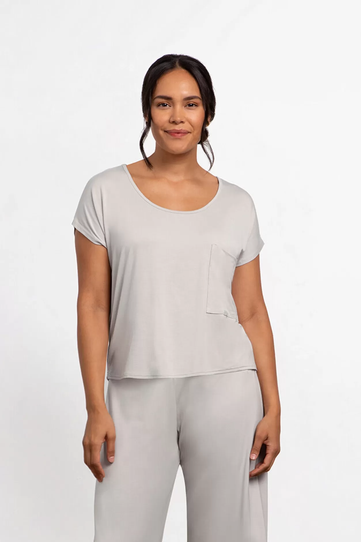 Women Sympli Bamboo Dolman Pocket Top