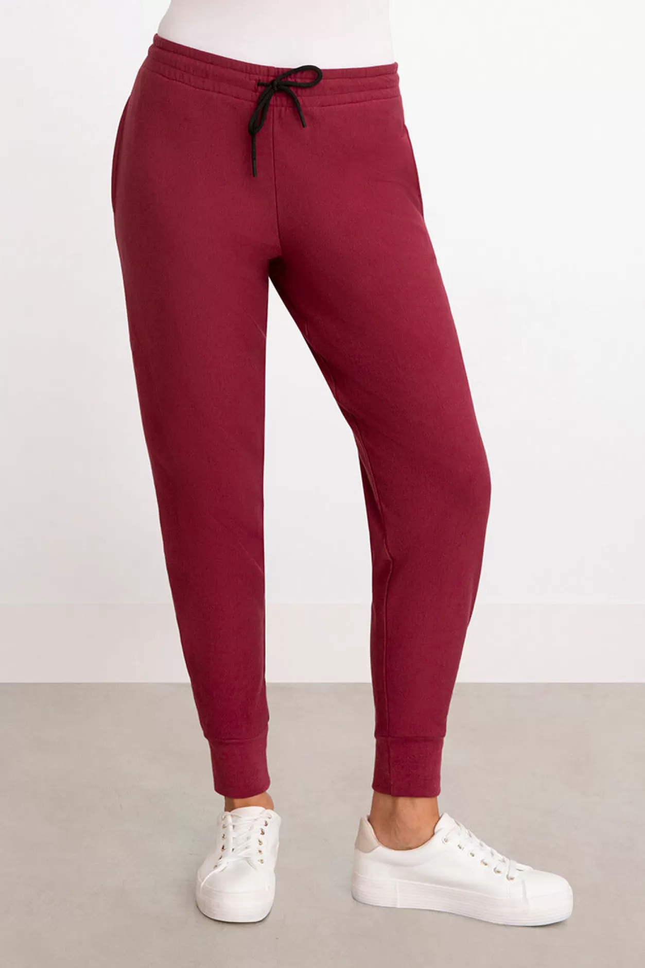 Women Sympli Bamboo Fleece Pleat Hem Jogger