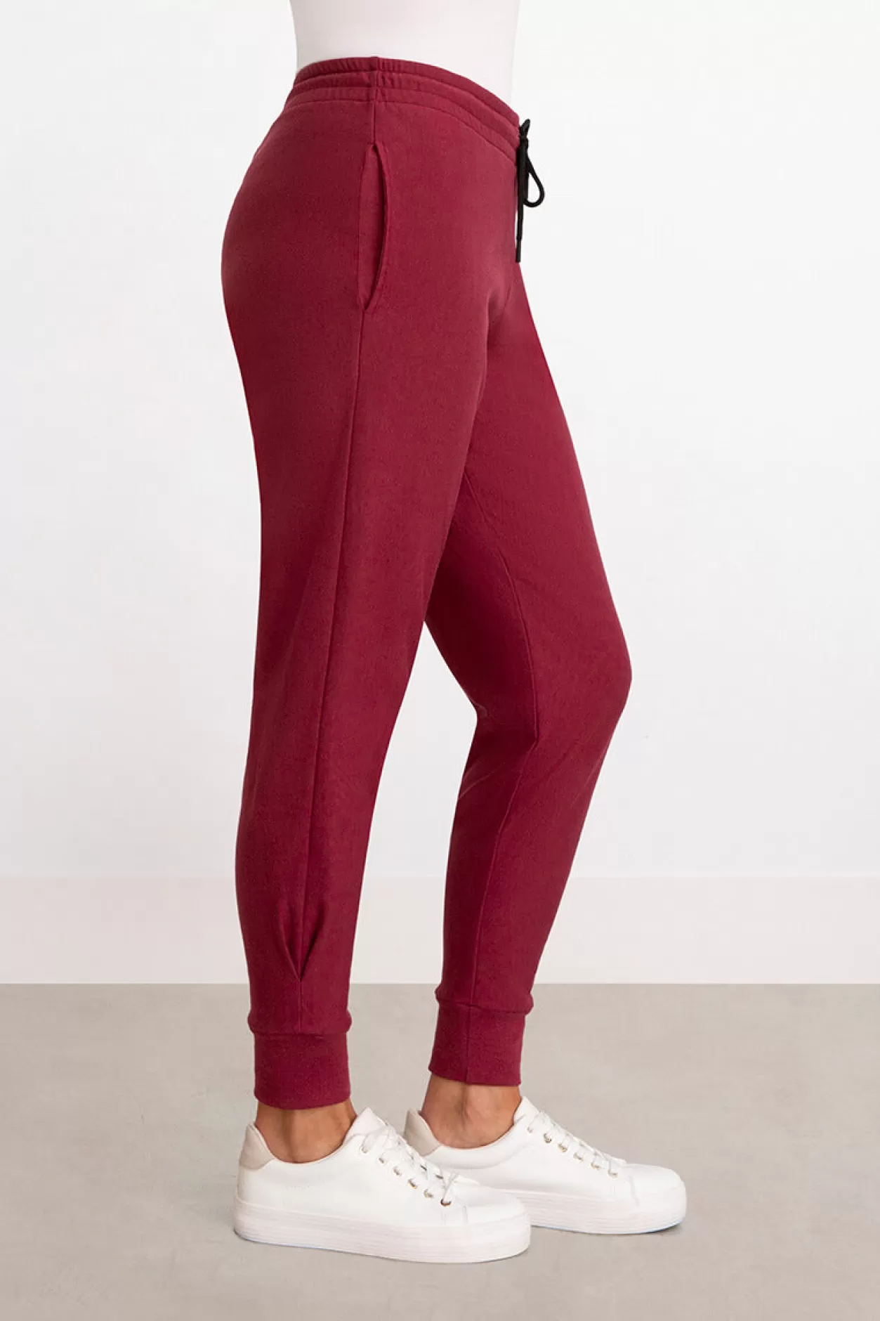 Women Sympli Bamboo Fleece Pleat Hem Jogger