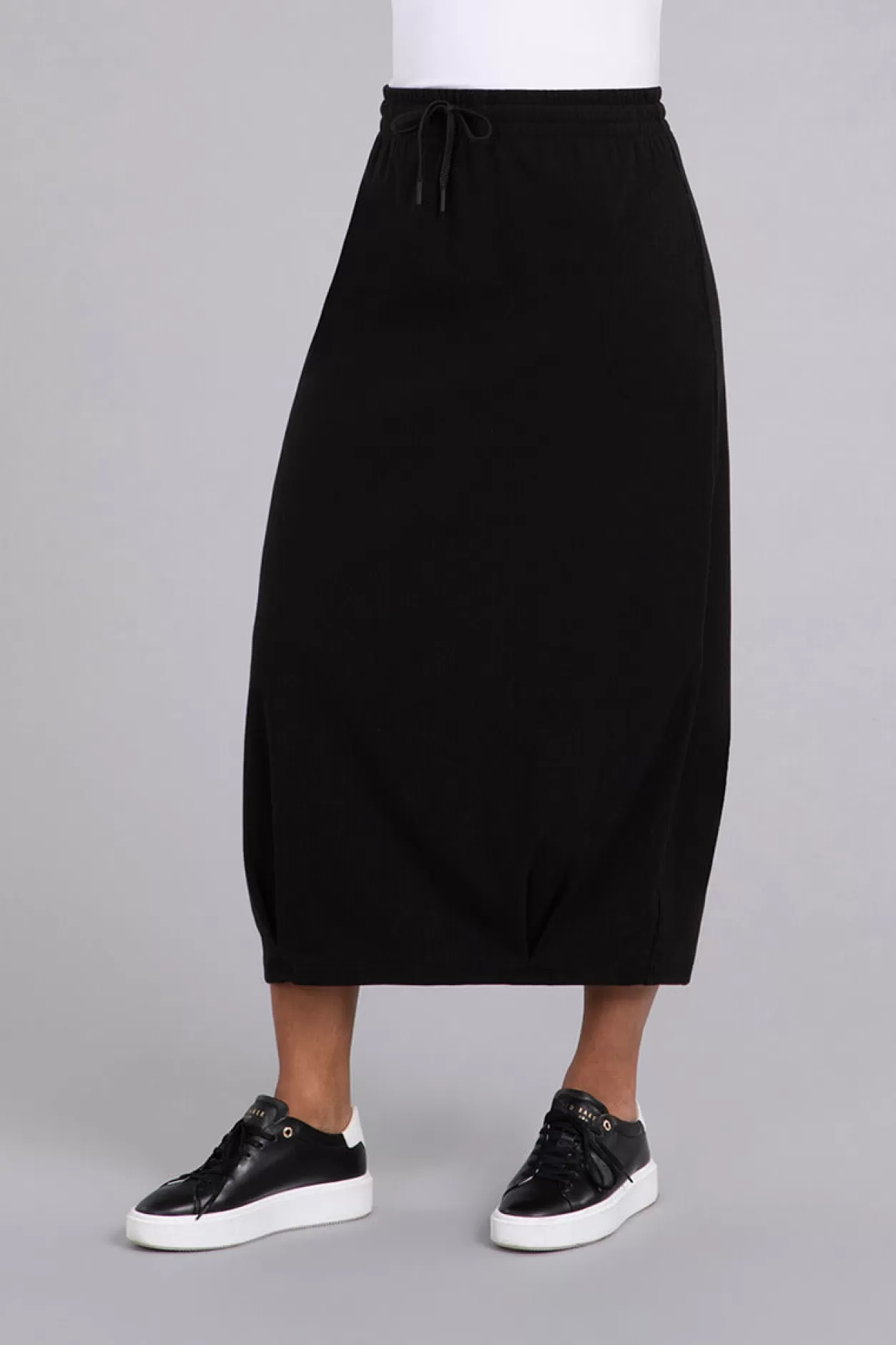 Women Sympli Bamboo Fleece Pleat Hem Skirt