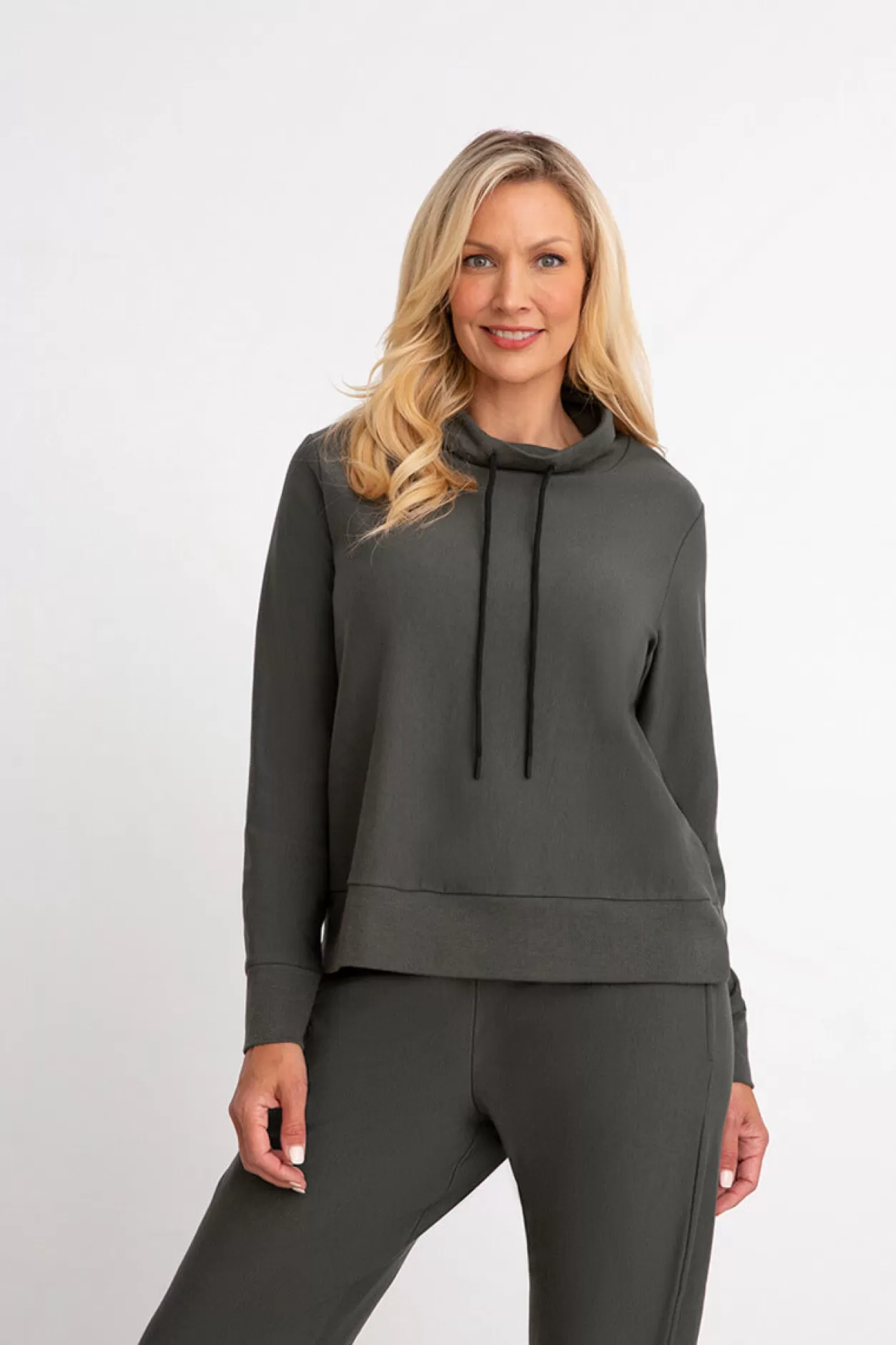 Women Sympli Bamboo Fleece Sweatshirt Long Sleeve