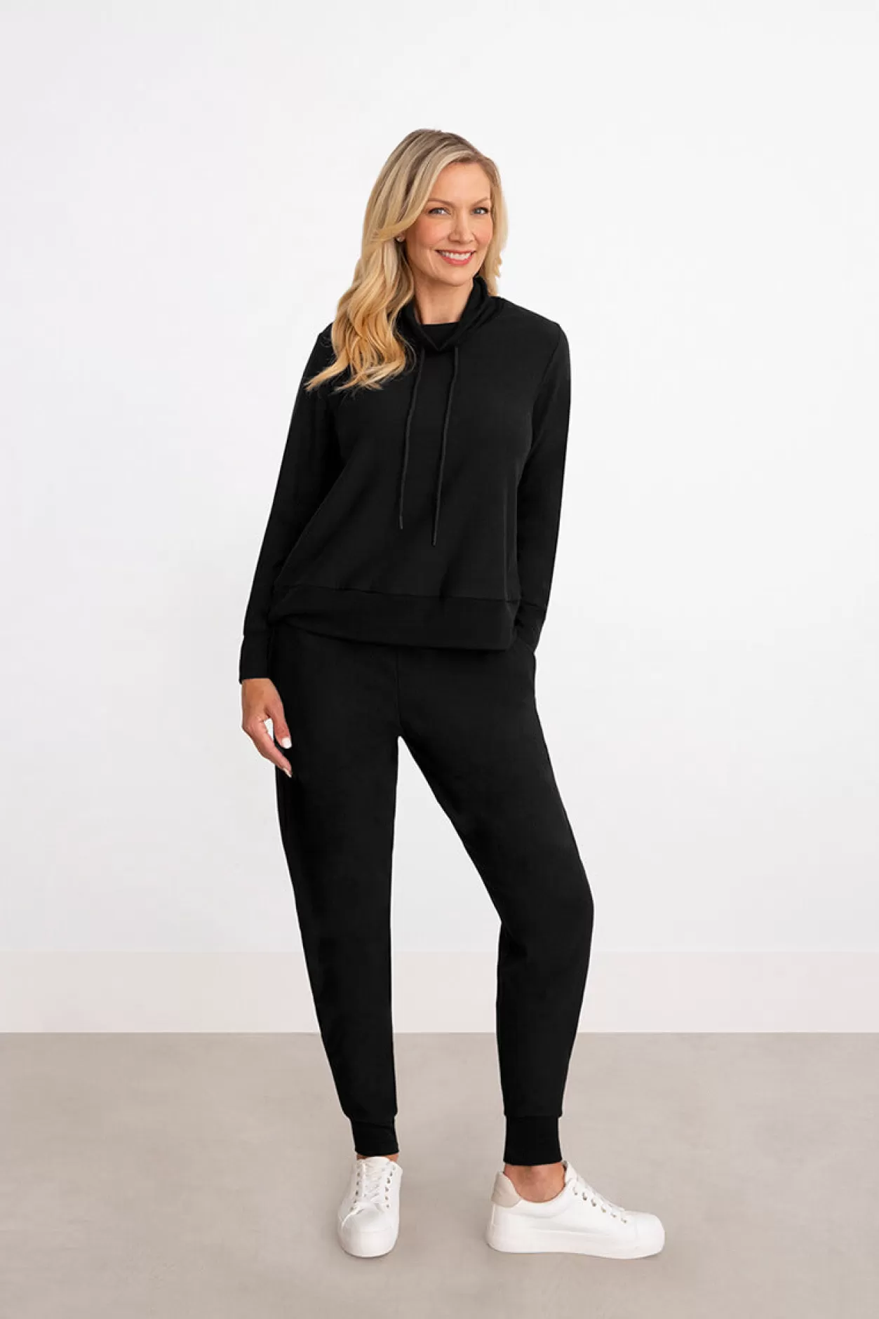 Women Sympli Bamboo Fleece Sweatshirt Long Sleeve