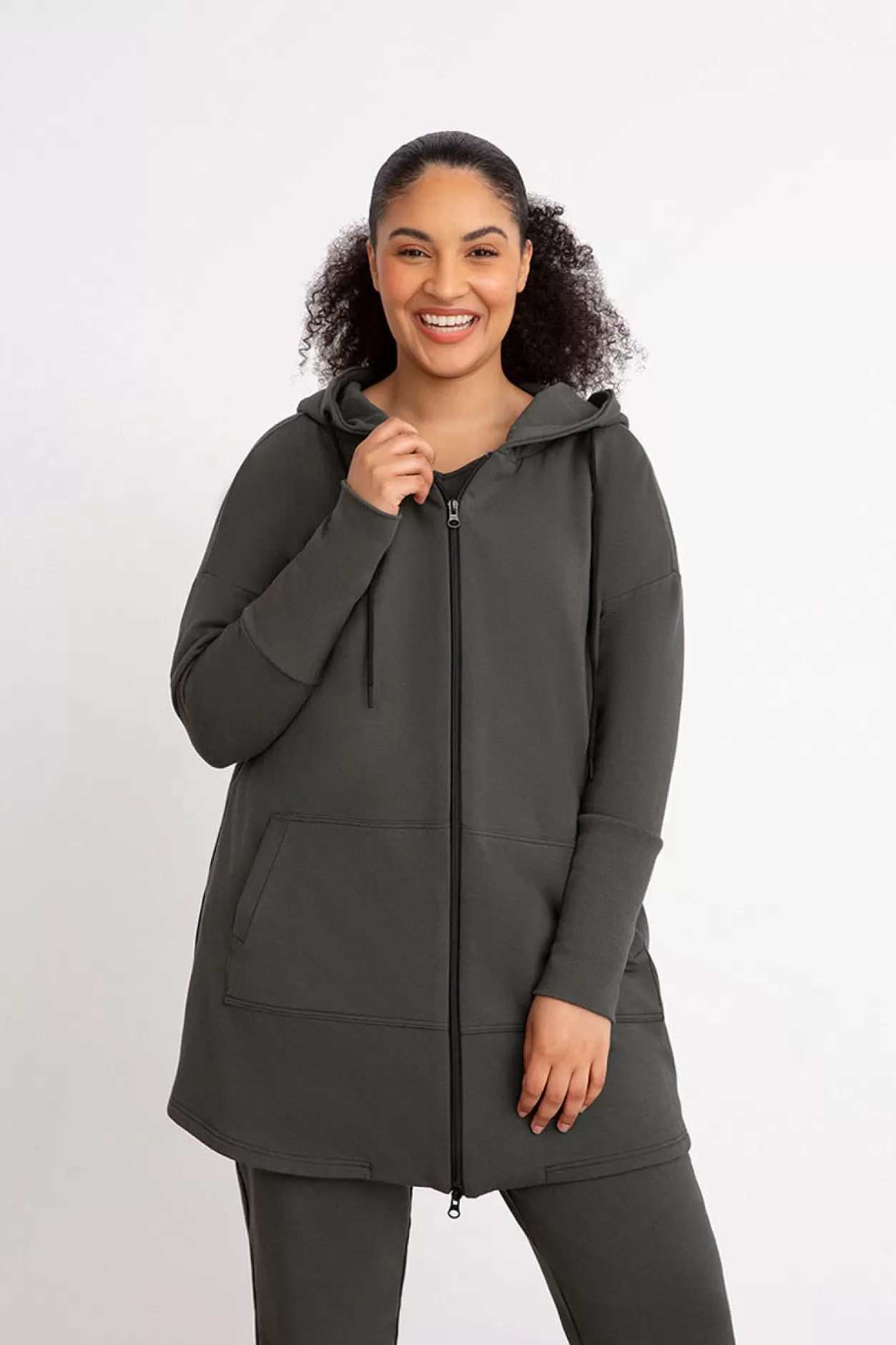 Women Sympli Bamboo Fleece Zip Up