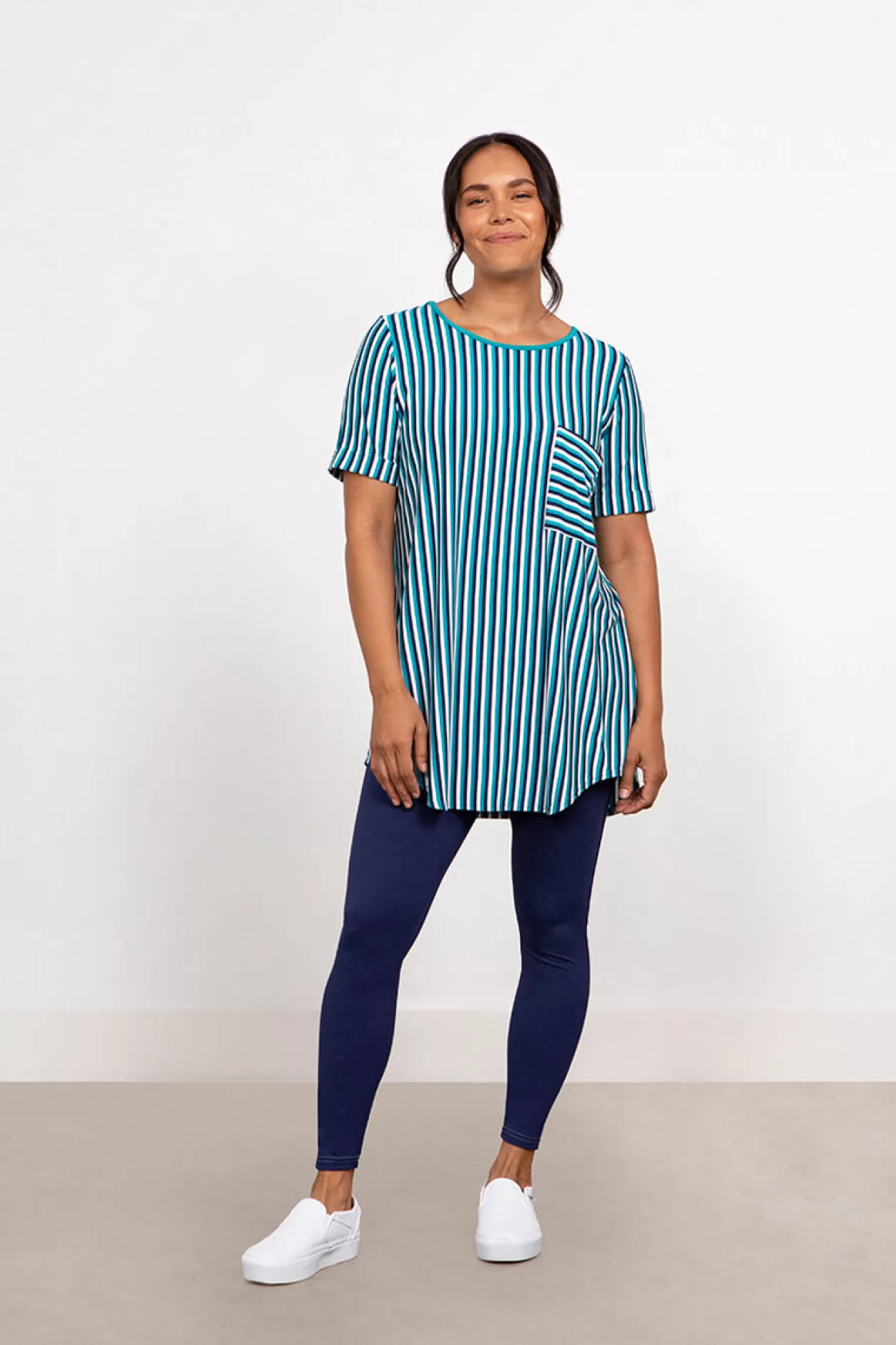 Women Sympli Bamboo T-Shirt Pocket Tunic