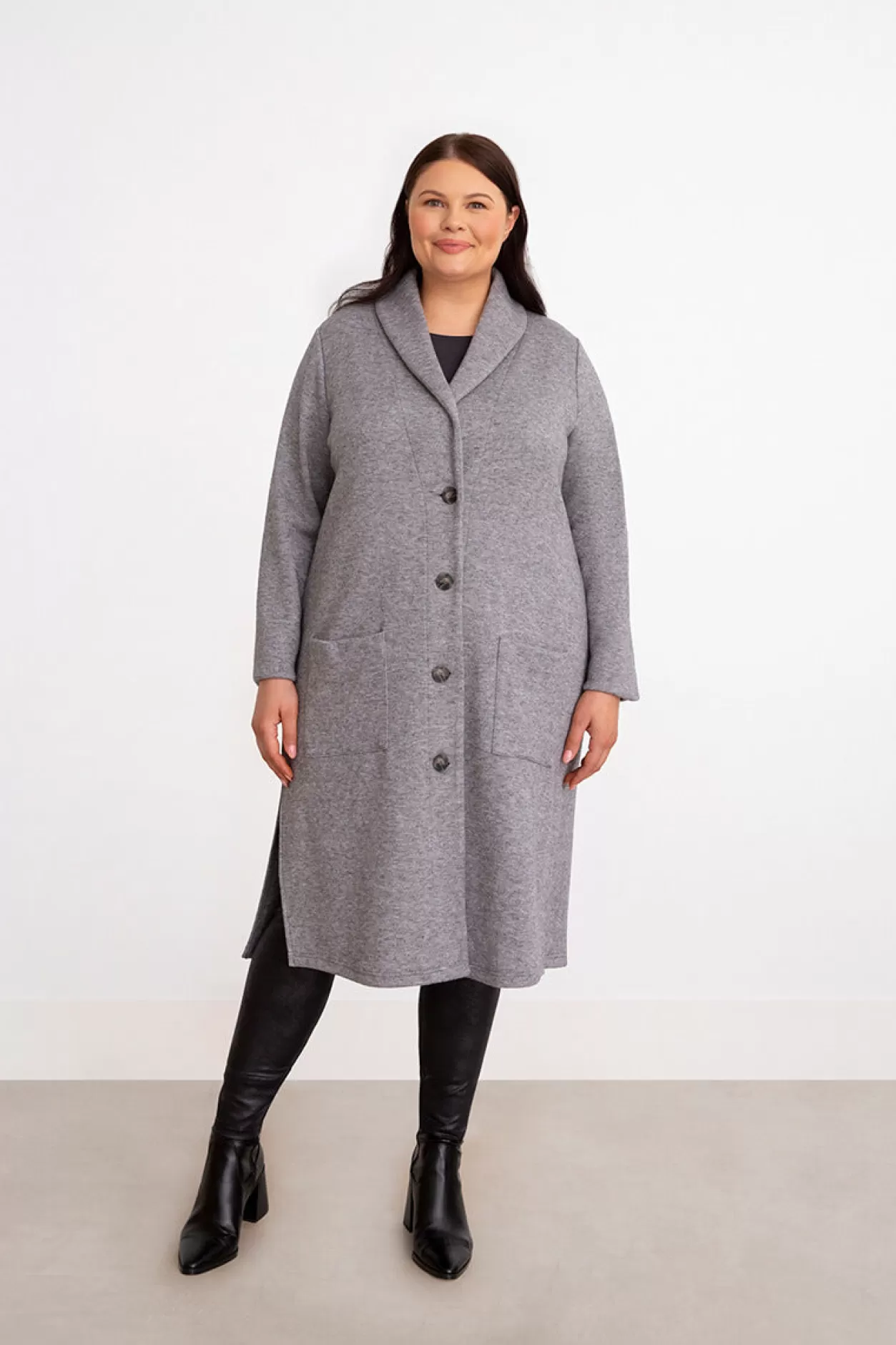 Women Sympli Cozy Long Cardigan Plus