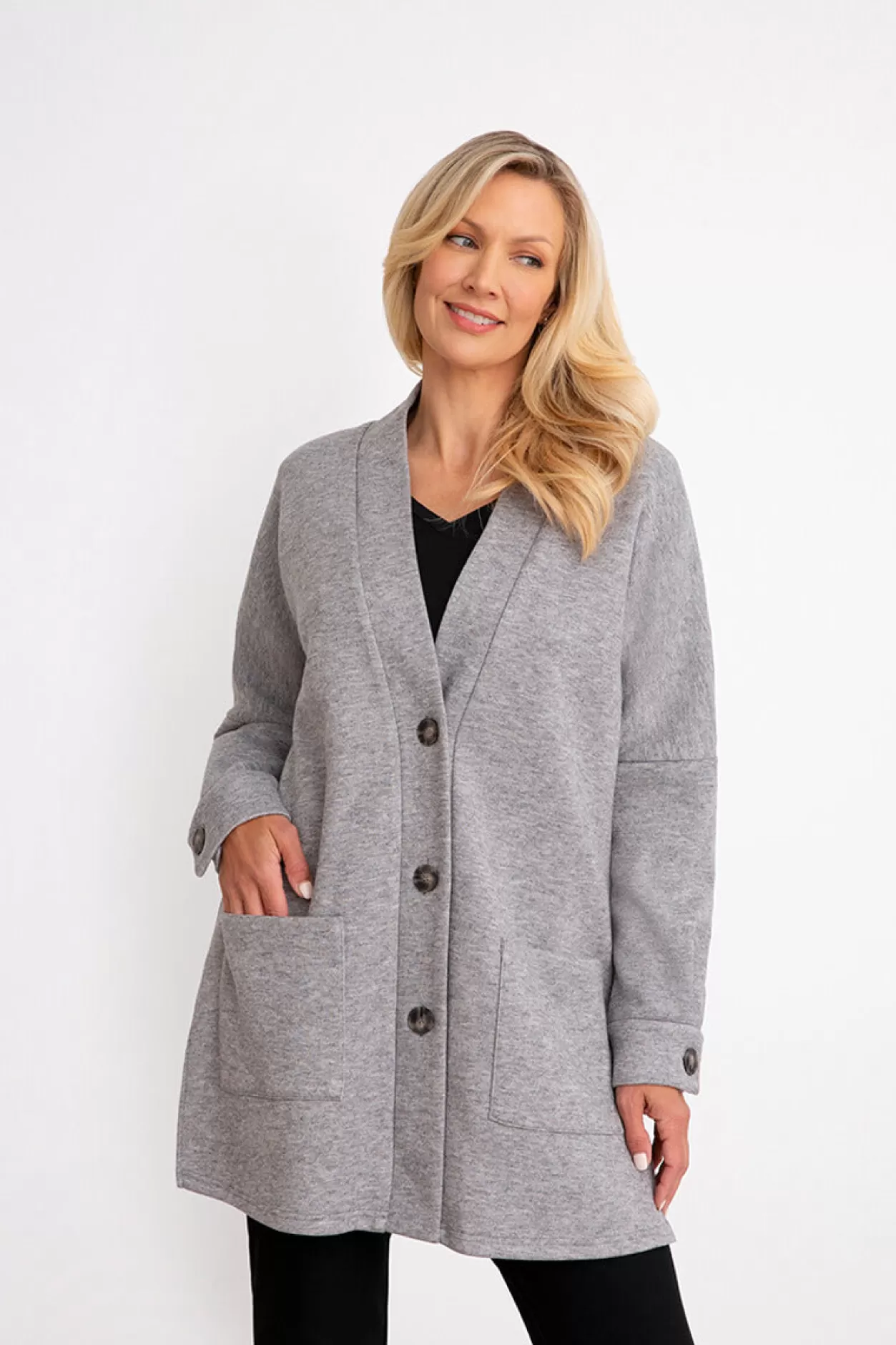 Women Sympli Cozy Short Cardigan