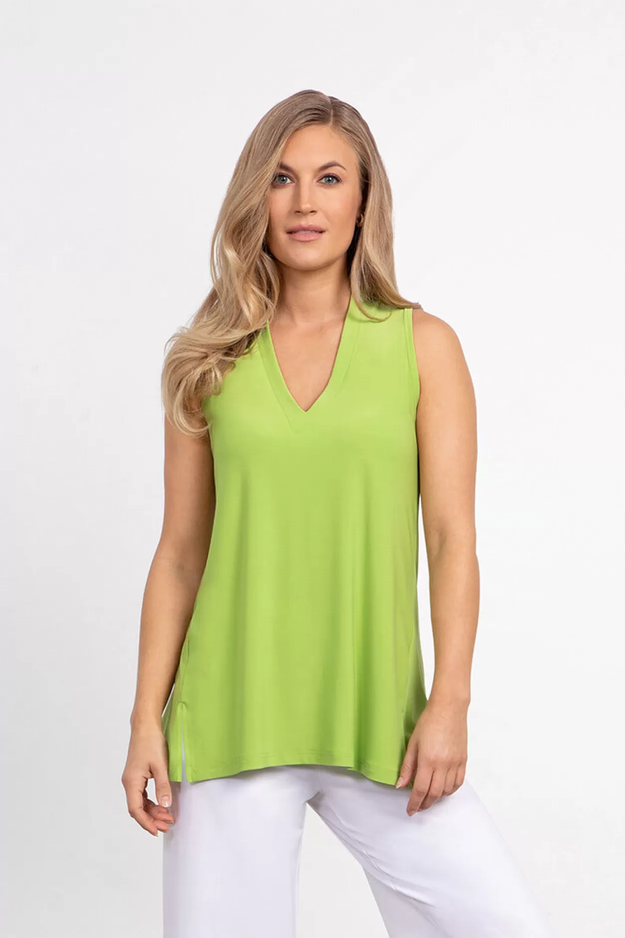 Women Sympli Deep V Tank