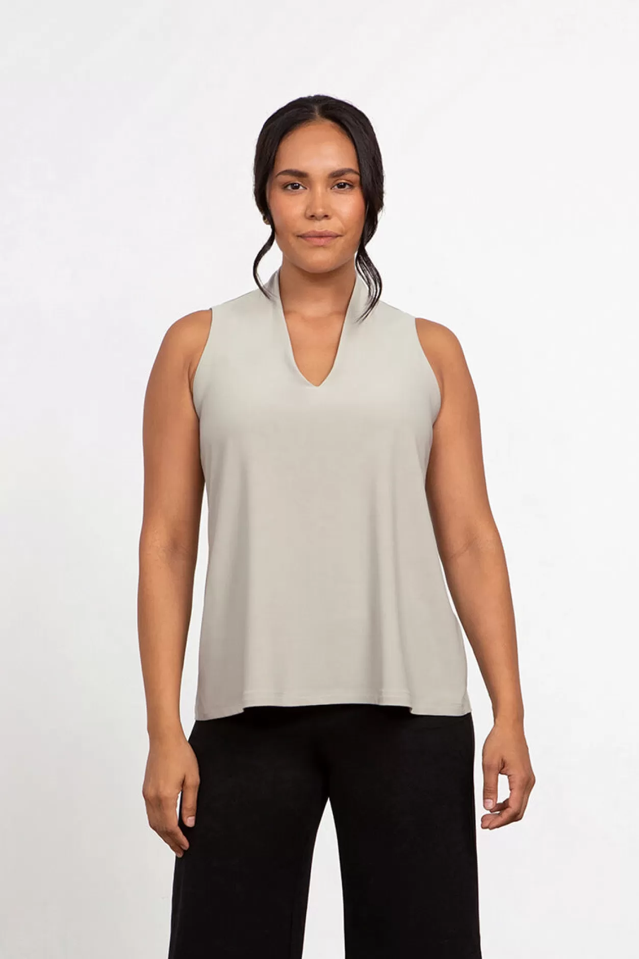 Women Sympli Deep V Trapeze Tank