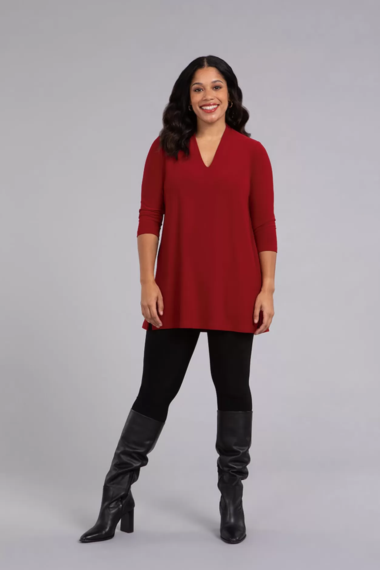 Women Sympli Deep V Tunic