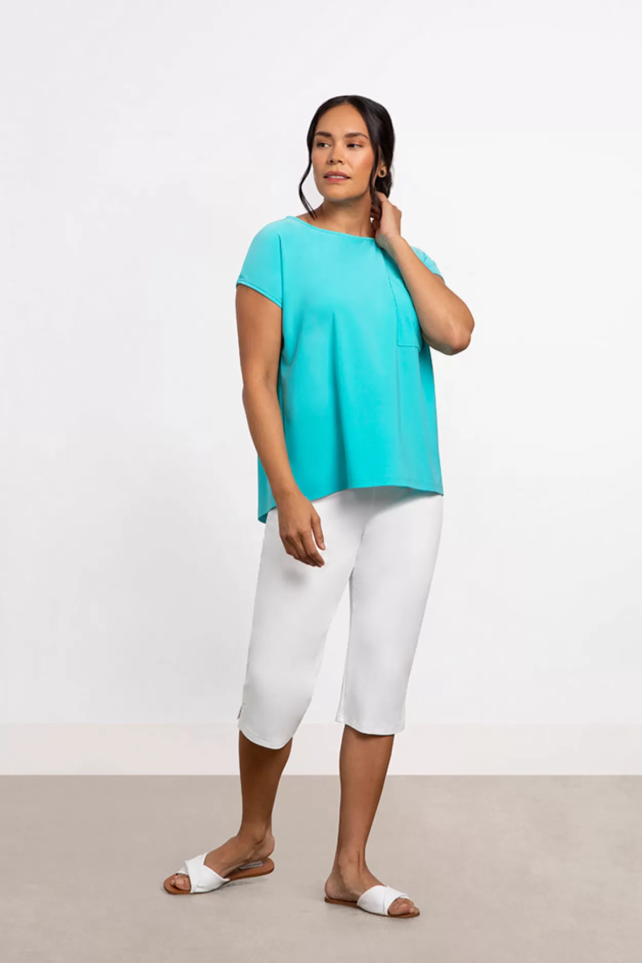 Women Sympli Dolman Pocket Top