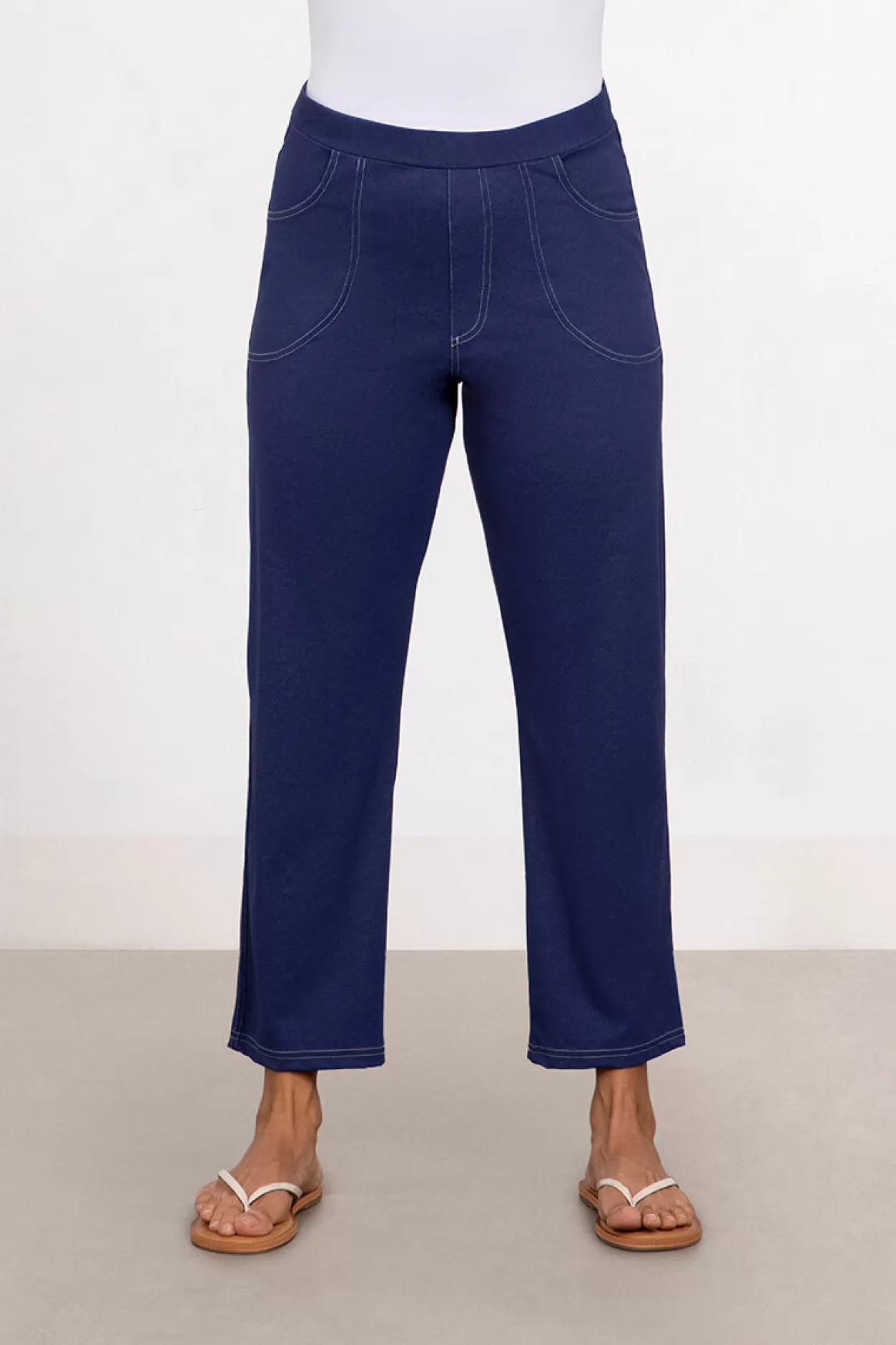 Women Sympli Faux Denim Narrow Pant