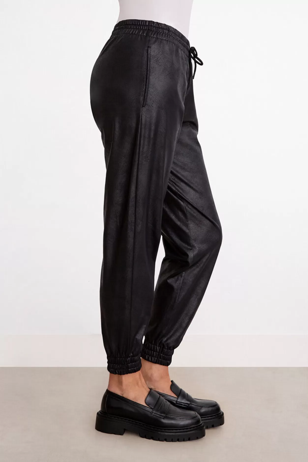 Women Sympli Faux Leather Jogger