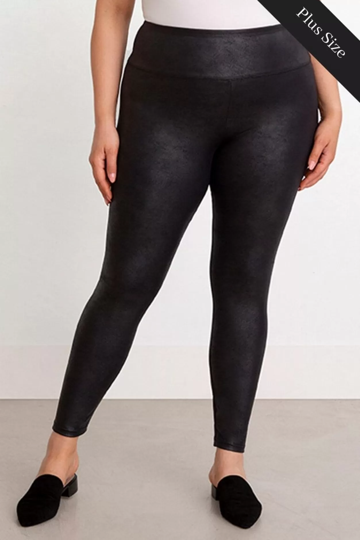 Women Sympli Faux Leather Legging Plus