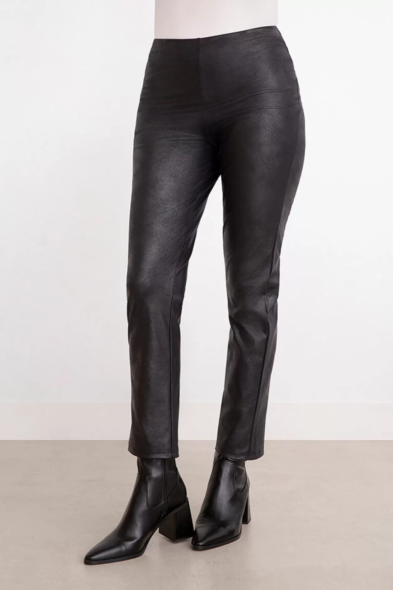 Women Sympli Faux Leather Narrow Pant Midi