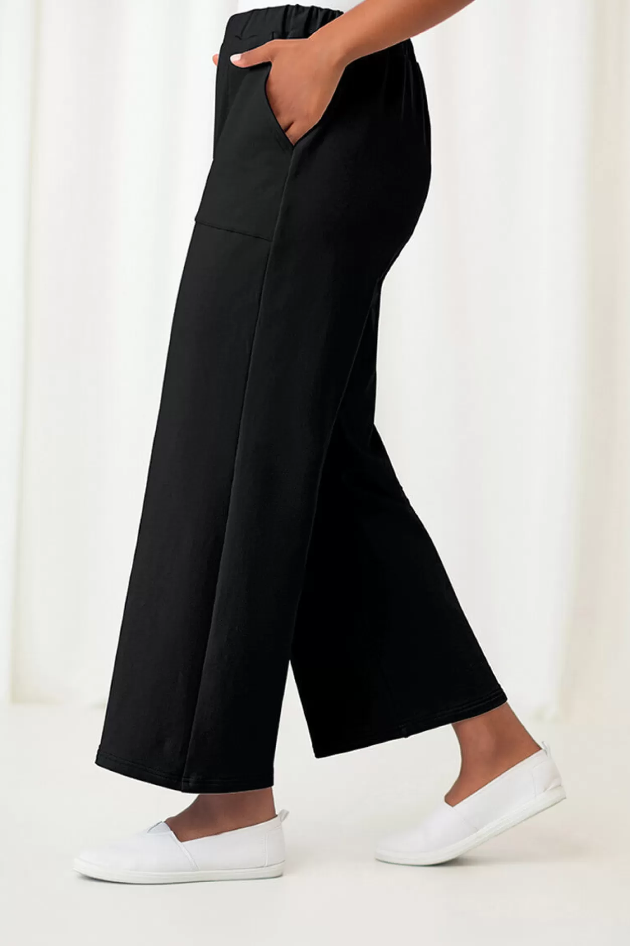 Women Sympli French Terry Wide Leg Pant