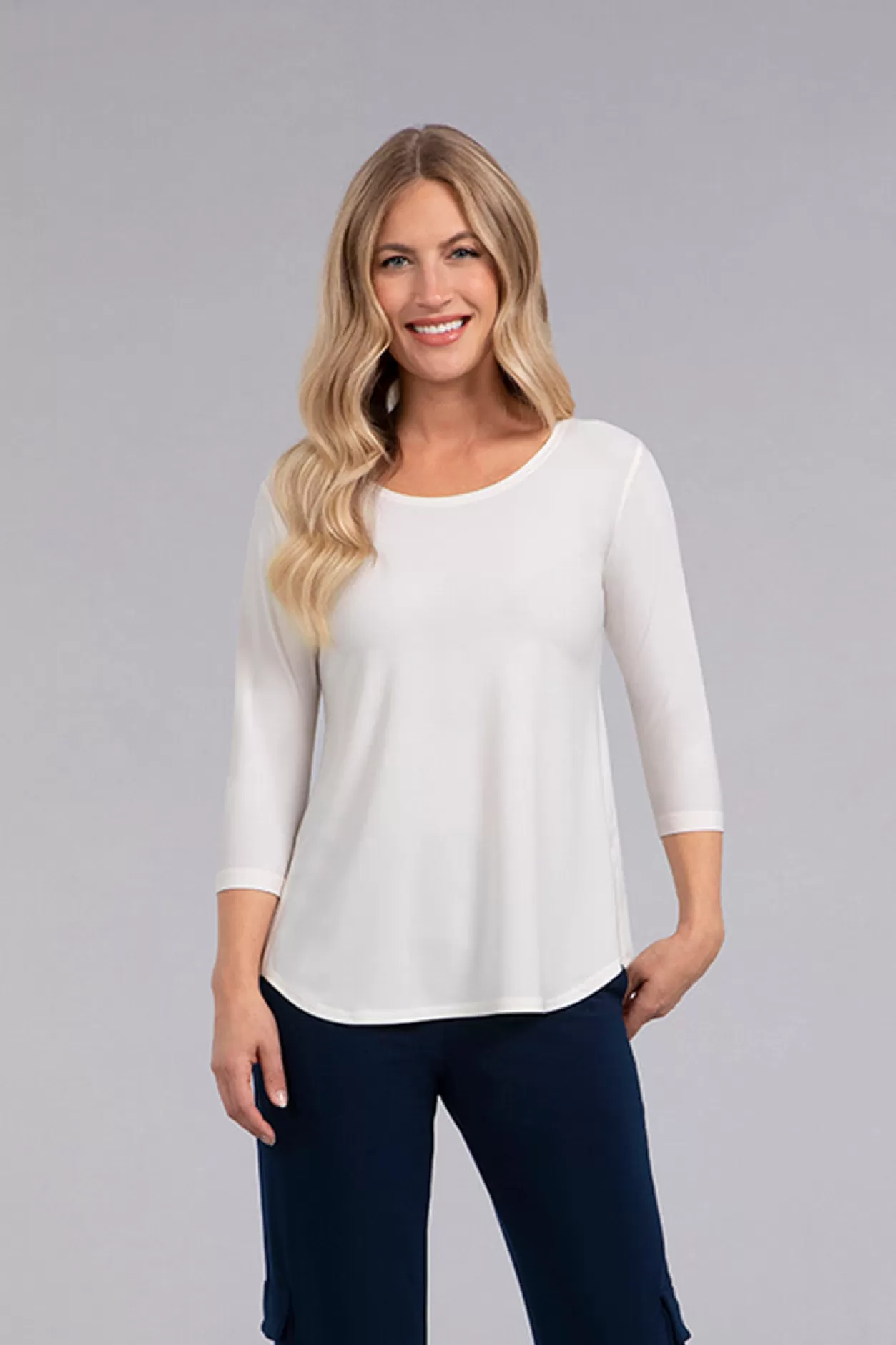 Women Sympli Go To Classic T-Shirt Relax 3/4 Sleeve