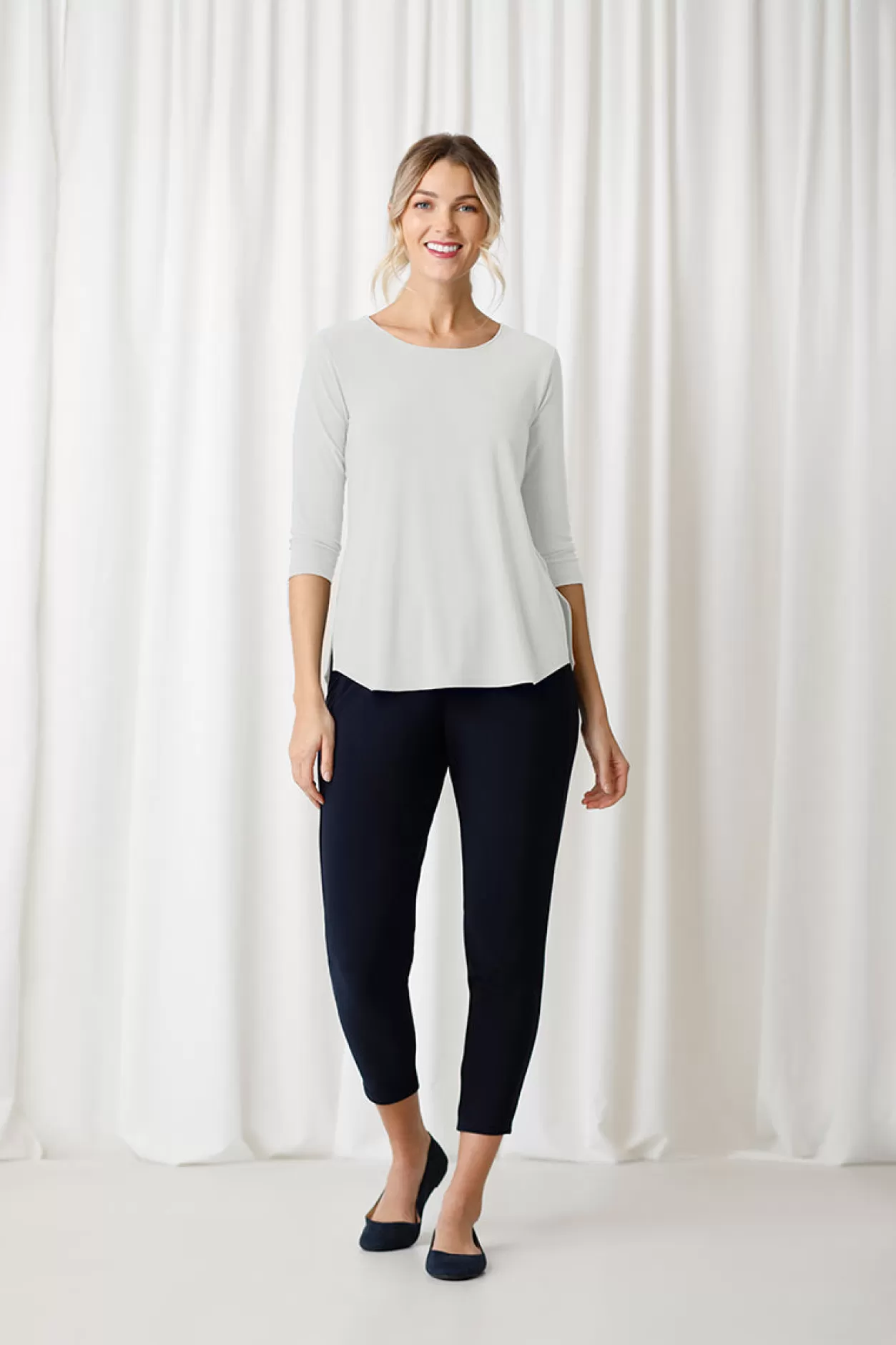 Women Sympli Go To Classic T-Shirt Relax 3/4 Sleeve