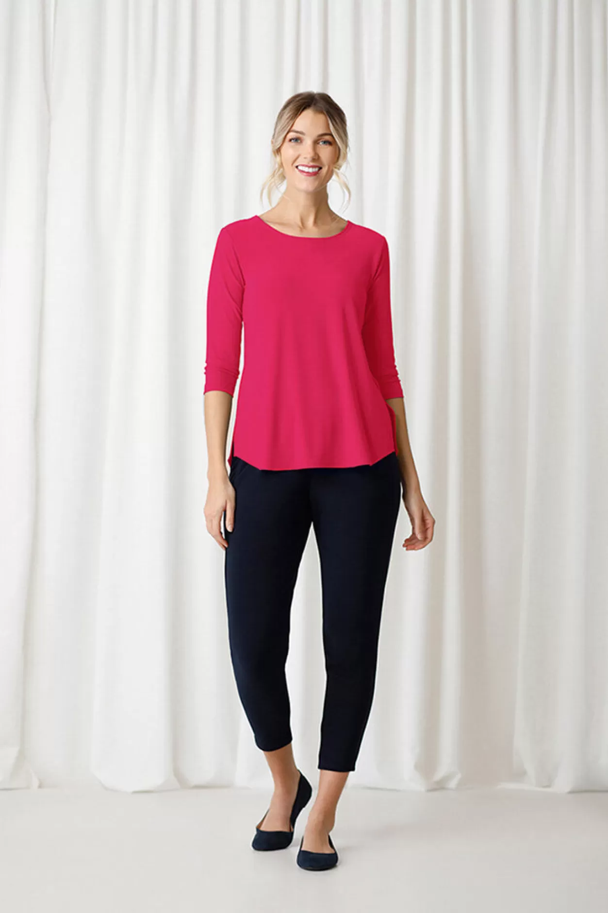 Women Sympli Go To Classic T-Shirt Relax 3/4 Sleeve