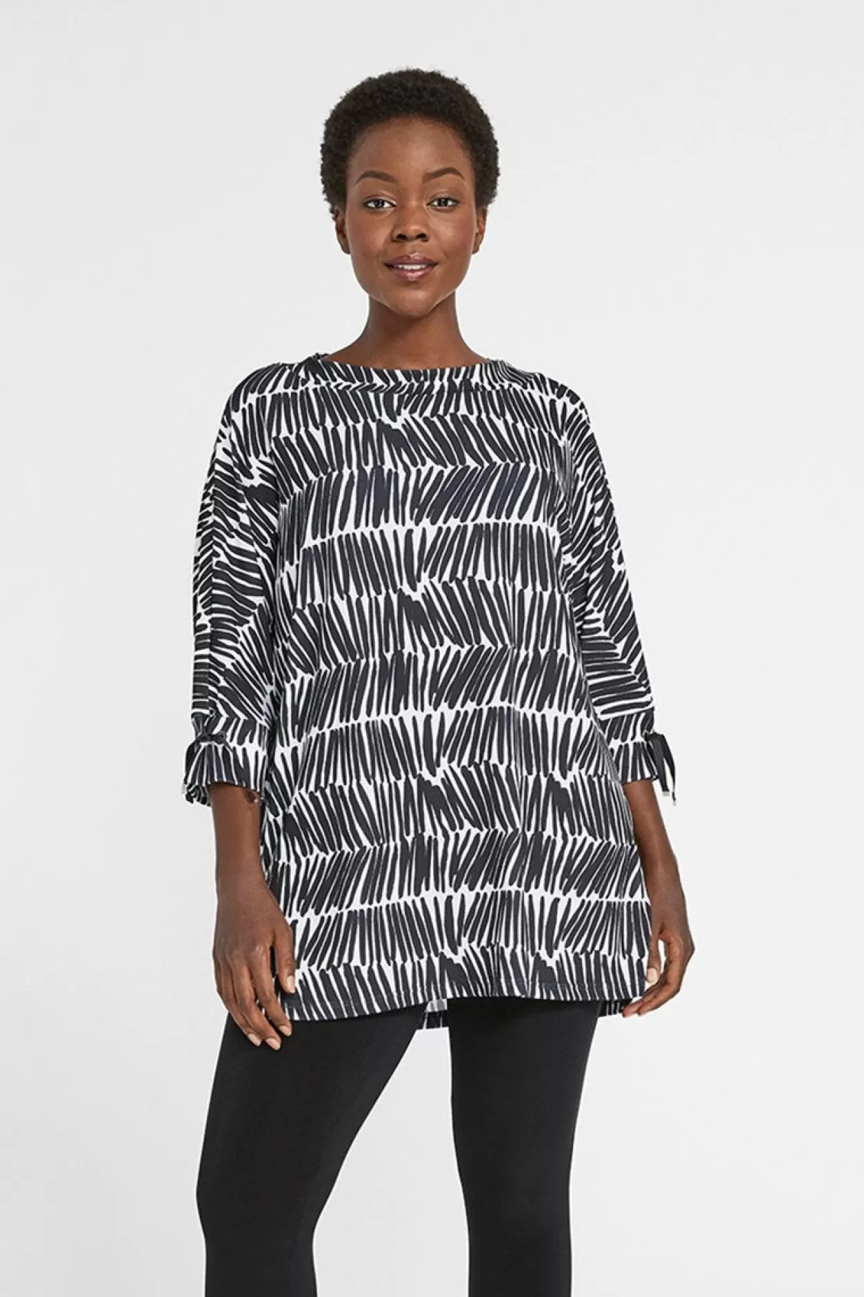 Women Sympli Halo Tie Cuff Tunic