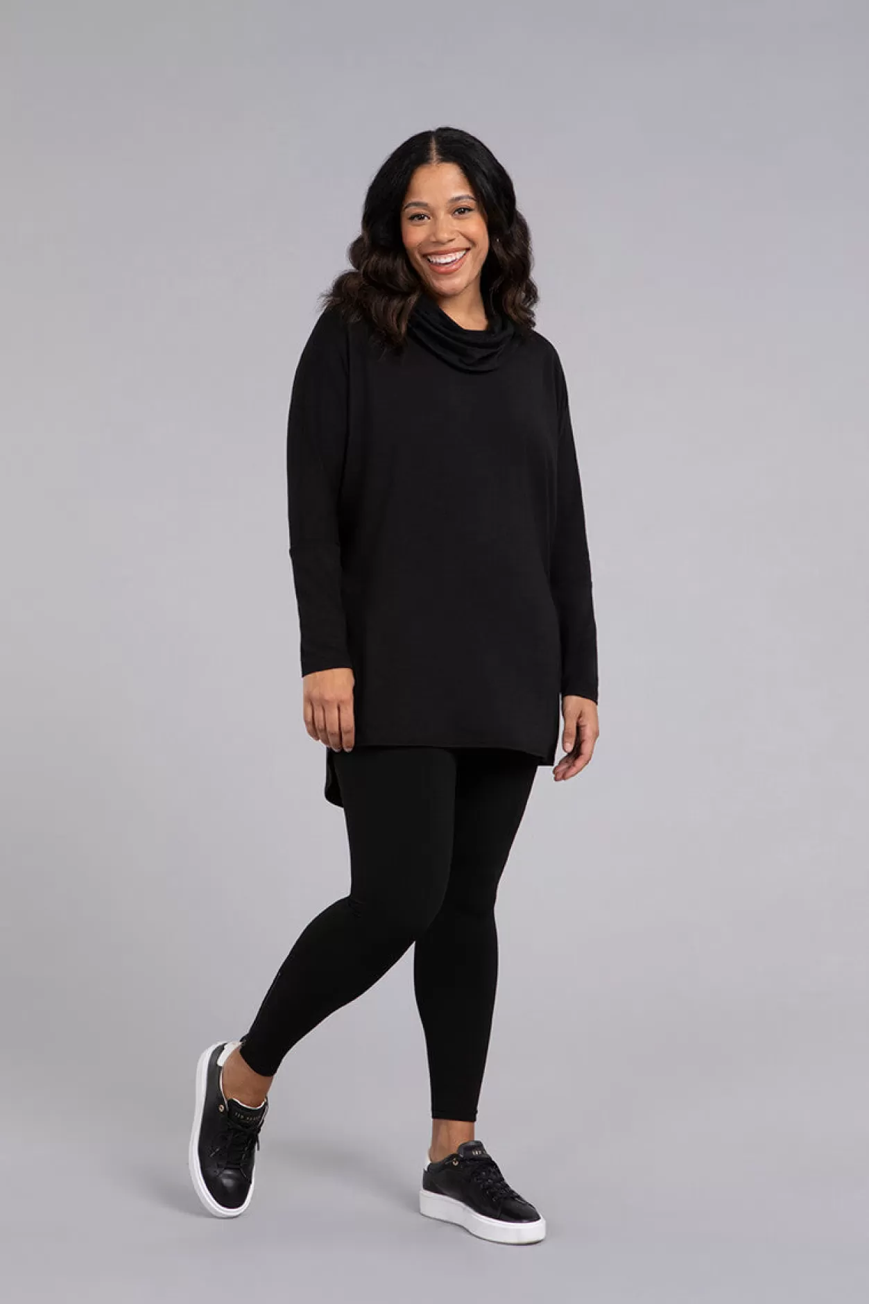 Women Sympli Jersey Fleece Back Zip Legging