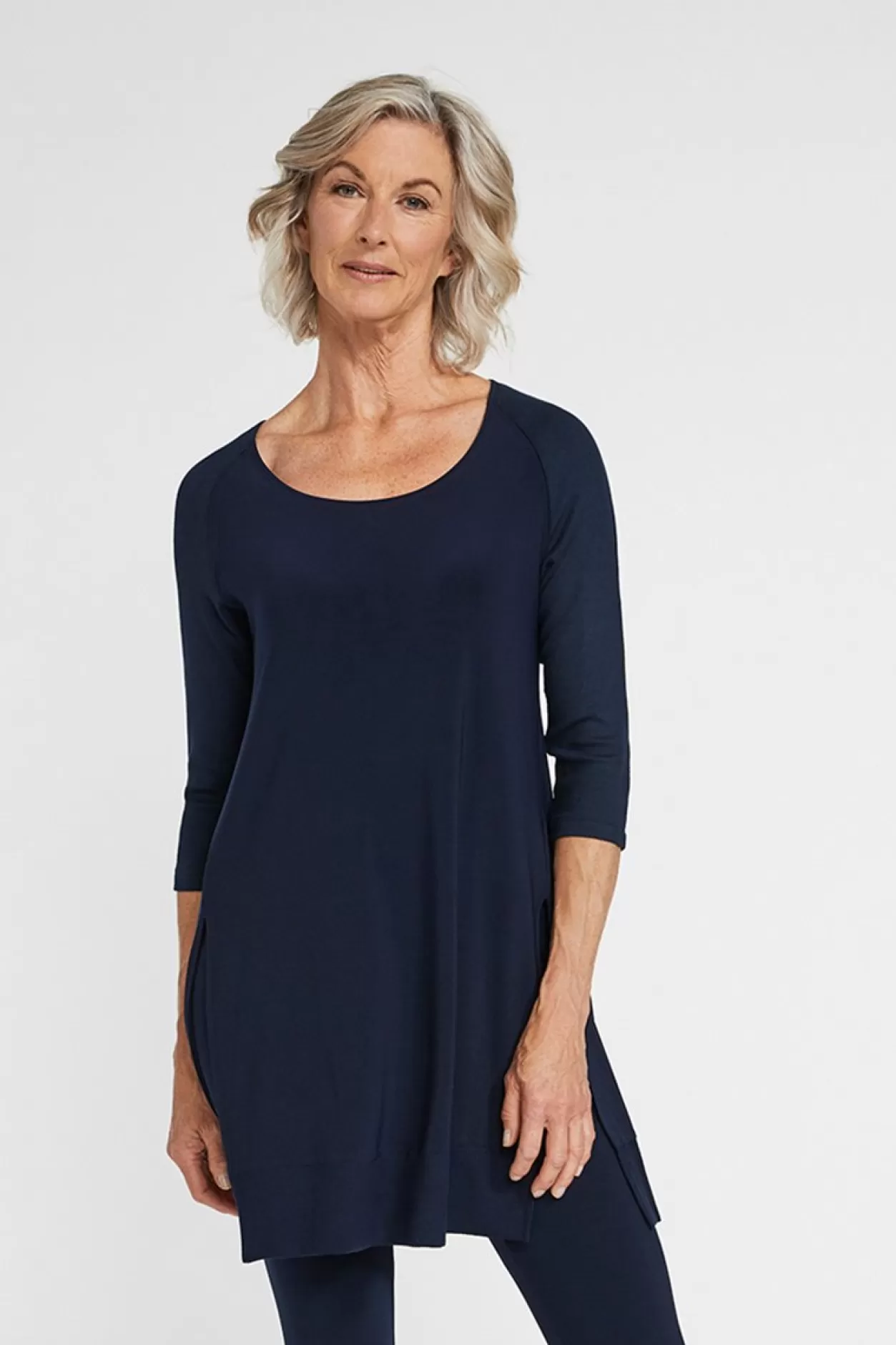 Women Sympli Motion Trim Raglan Tunic