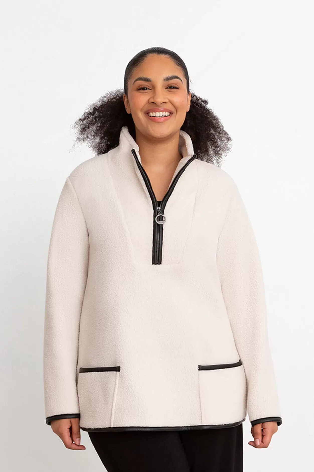 Women Sympli Polar Fleece Quarter Zip Jacket