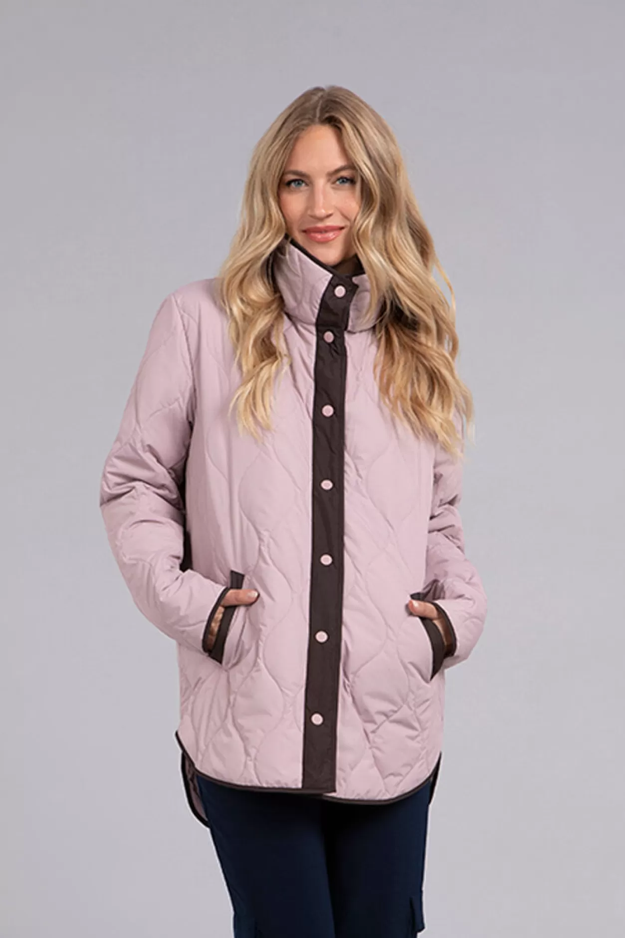 Women Sympli Quilted Shirt Jacket