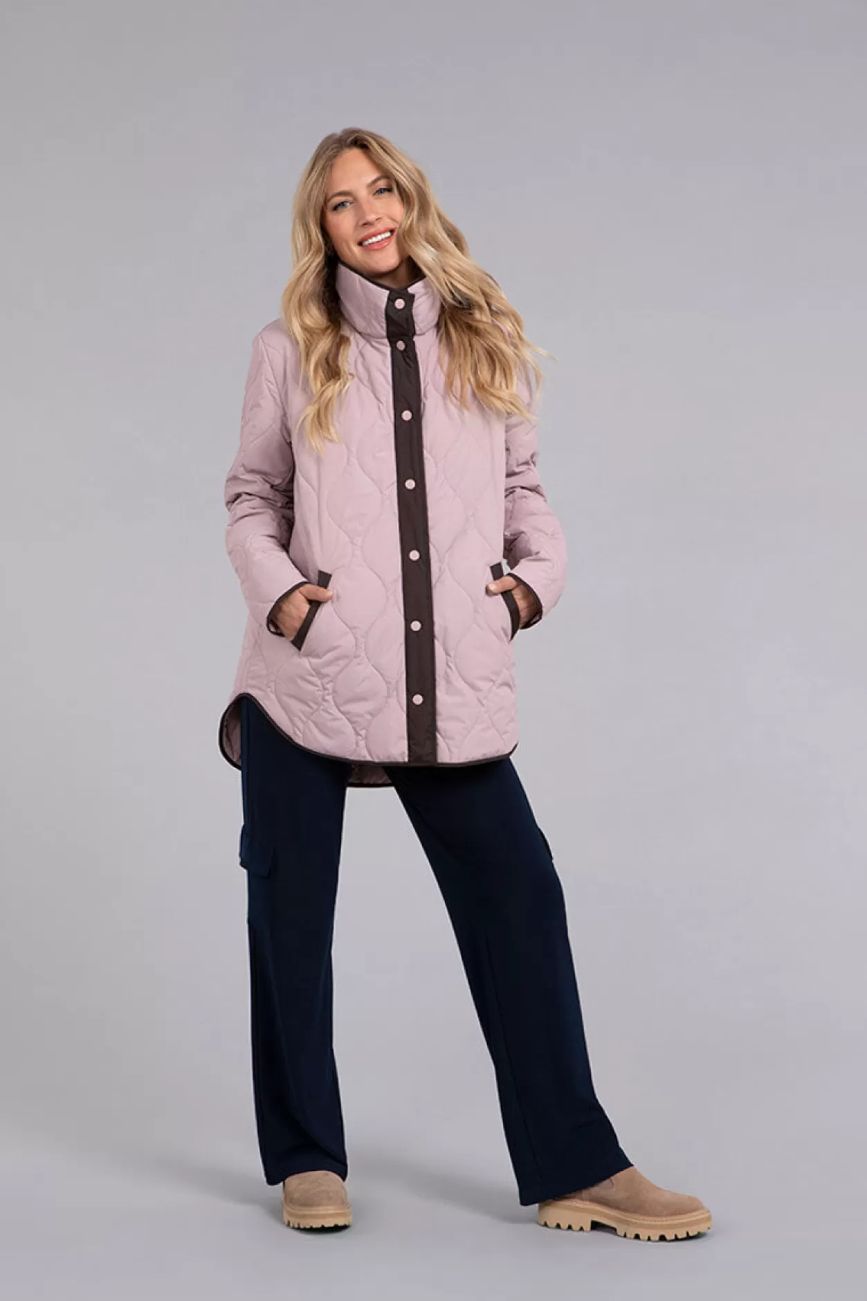 Women Sympli Quilted Shirt Jacket