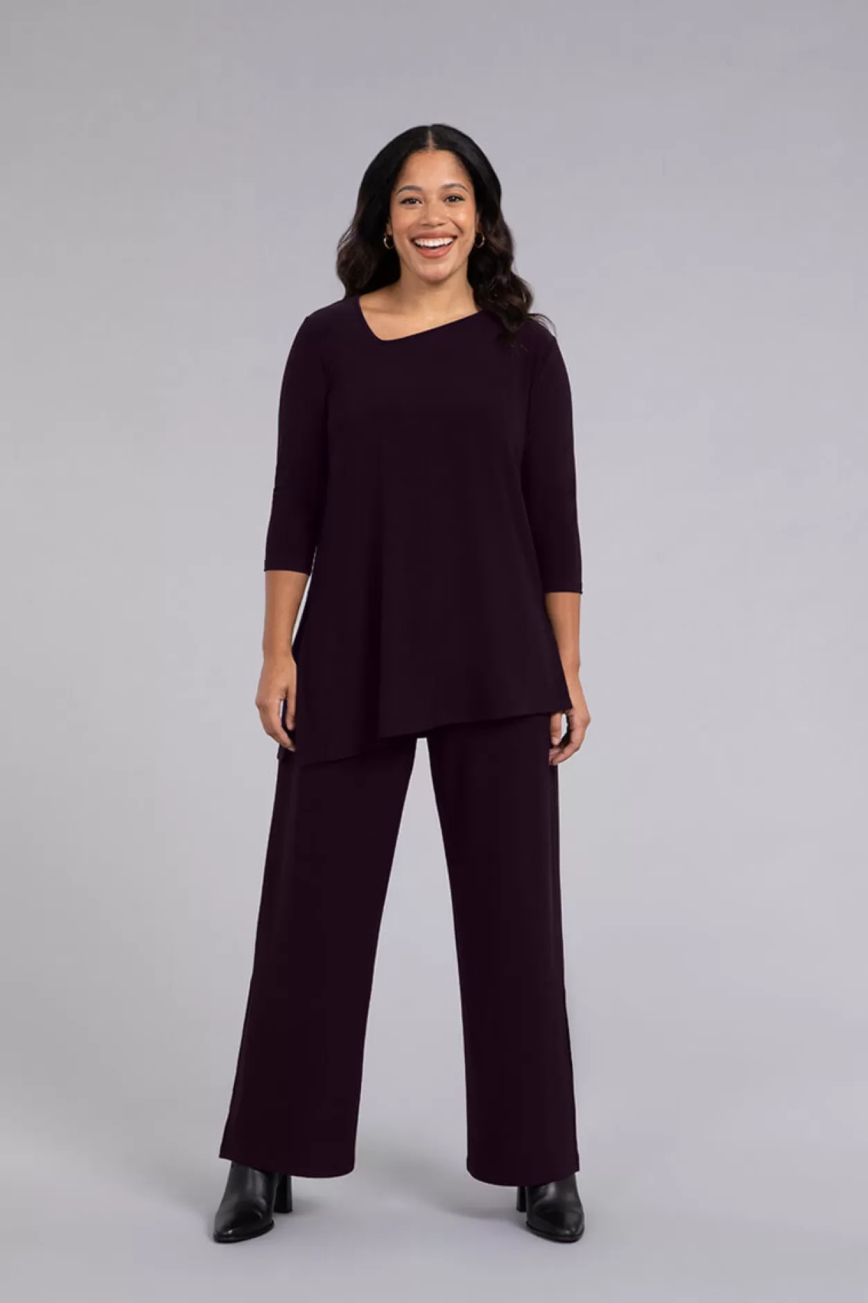 Women Sympli Side Slit Wide Pant