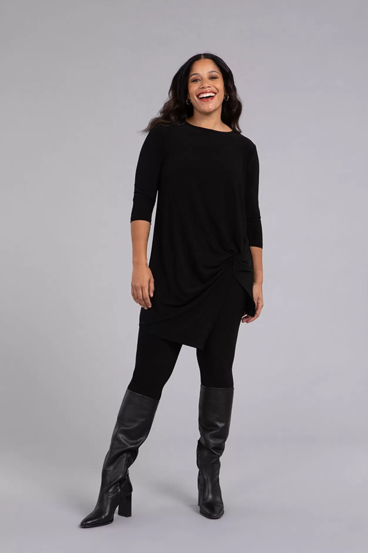 Women Sympli Side Twist Tunic