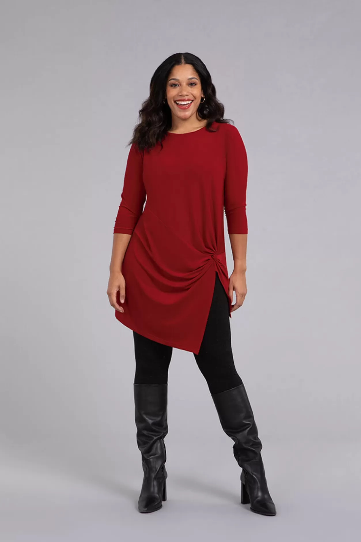 Women Sympli Side Twist Tunic