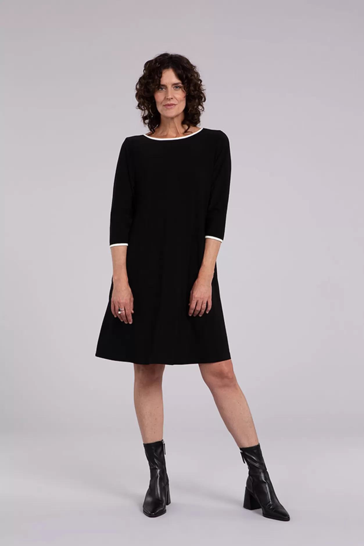 Women Sympli Tipped Reversible Trapeze Dress