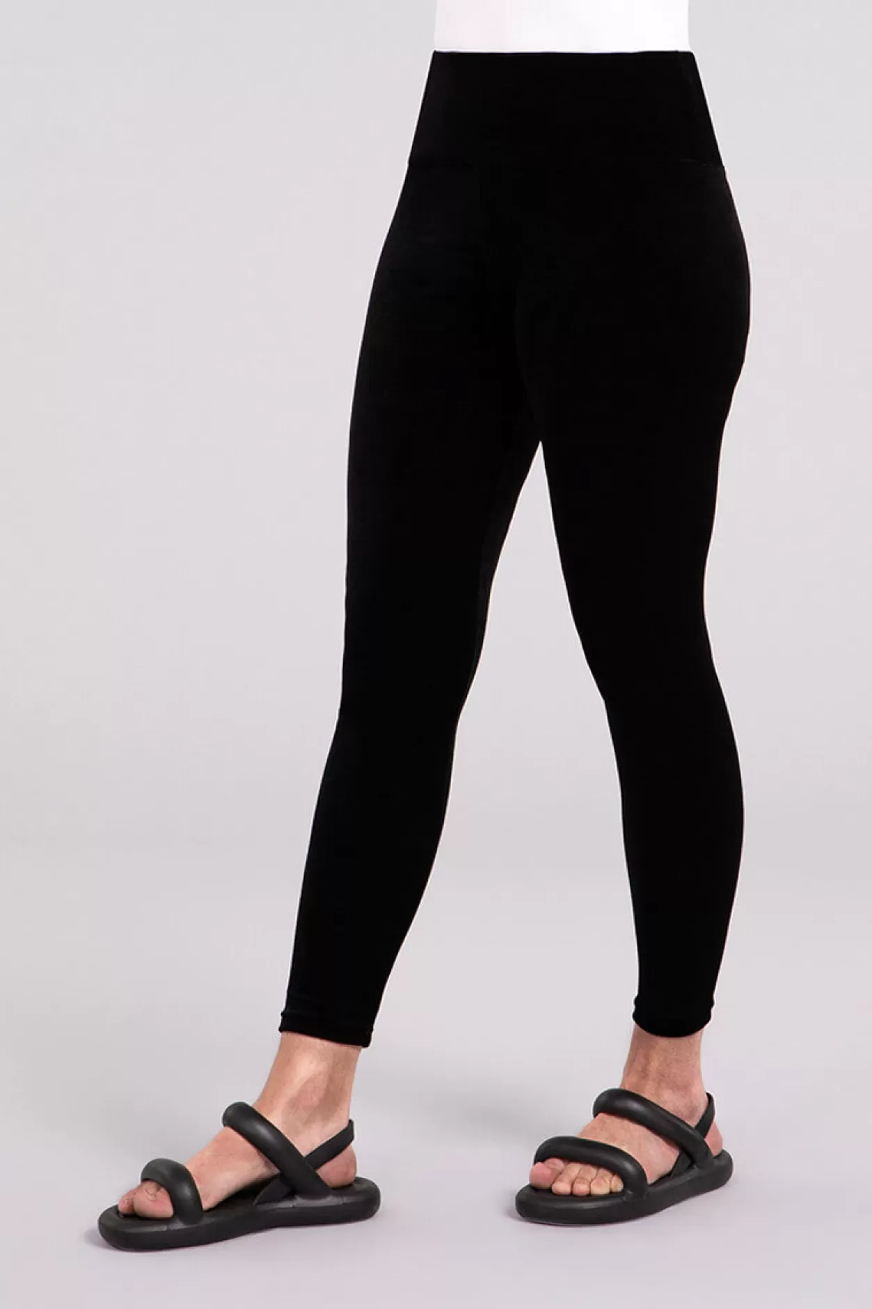 Women Sympli Velvet Yoke Legging