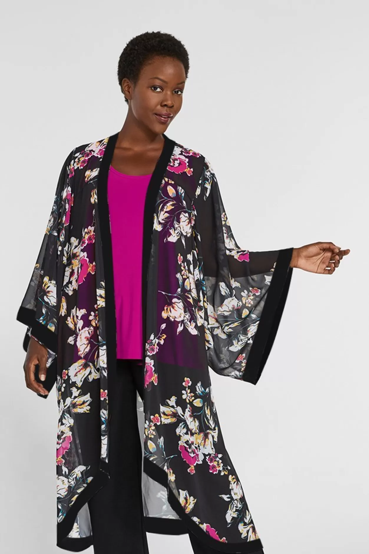 Women Sympli Whisper Long Kimono